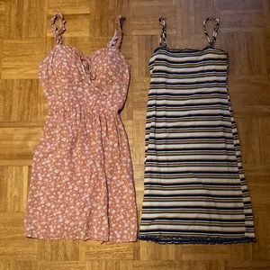 2 mini dresses
